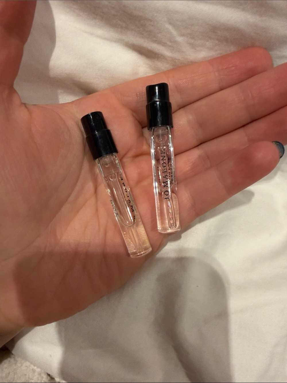 Jo Malone Clear Sample Vials with Black Caps